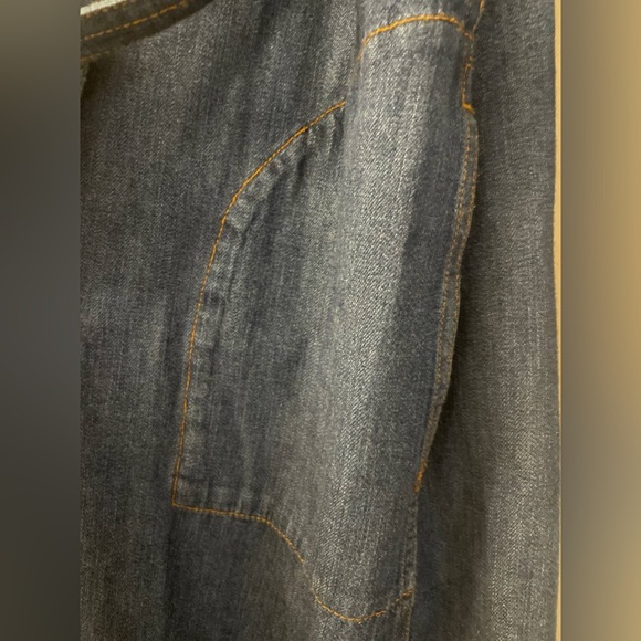 Denim Long-Sleeve Shirt Dress - Picture 5 of 12